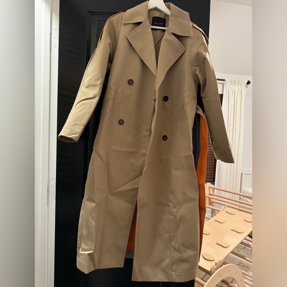 NWT Massimo Dutti Contrast colored trench style jacket - Picture 3 of 6